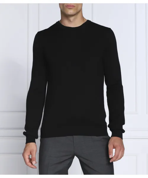 

Шерстяной свитер San Cedric-M1 Regular fit Hugo, черный