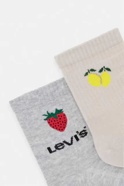 Носки 2 шт длинные Levi's, бежевый — фото 2