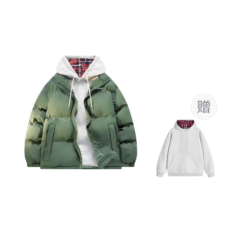 

YAYA Унисекс пуховик, Green (Includes Hoodie)