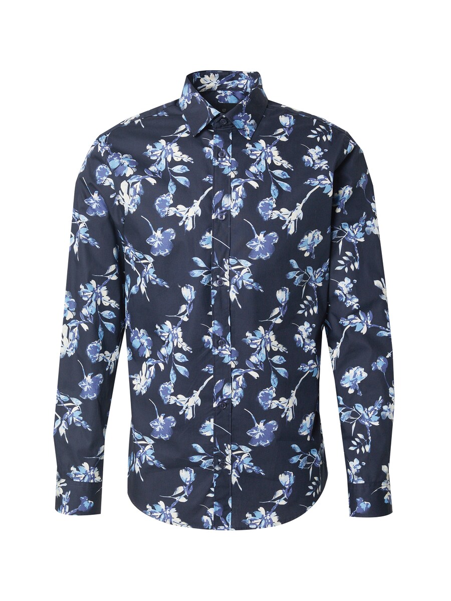 

Рубашка Slim Fit на пуговицах Jack & Jones Premium JPRBLAMonaco, цвет Indigo/Night blue/Light blue