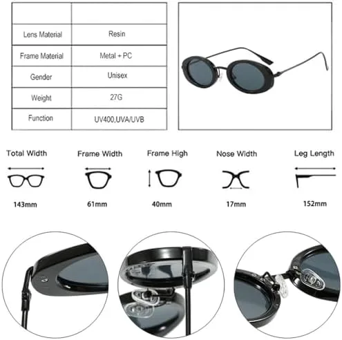 

Ретро-солнцезащитные очки маленького овального размера для женщин, модные панк-очки для мужчин, трендовые градиентные солнцезащитные очки UV400 MTZJH, Leopard Tea