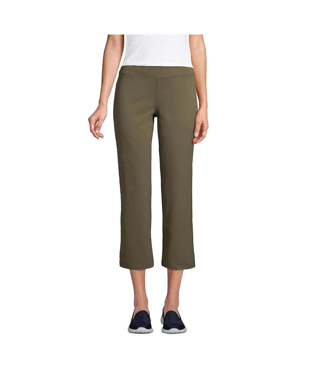 

Женские укороченные брюки для йоги Petite Active Lands' End
