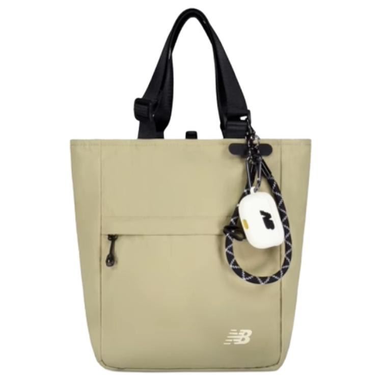 

New Balance Хлопковая сумка-шоппер унисекс цвета хаки, Khaki Green