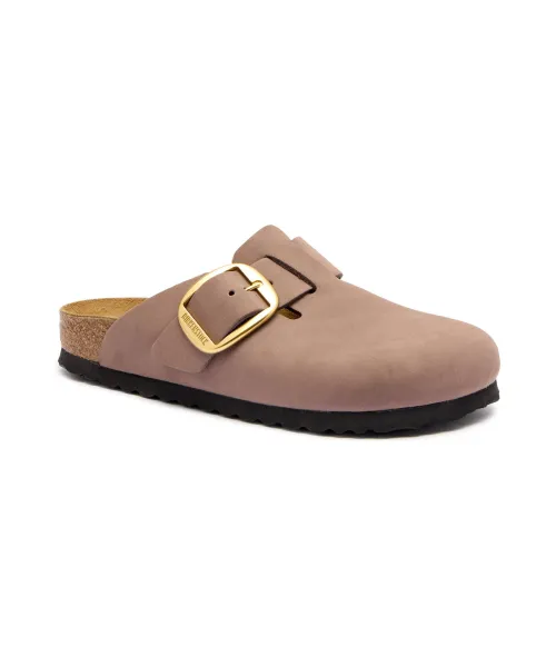 Кожаные мюли Boston Big Buckle Narrow fit Birkenstock, фиолетовый