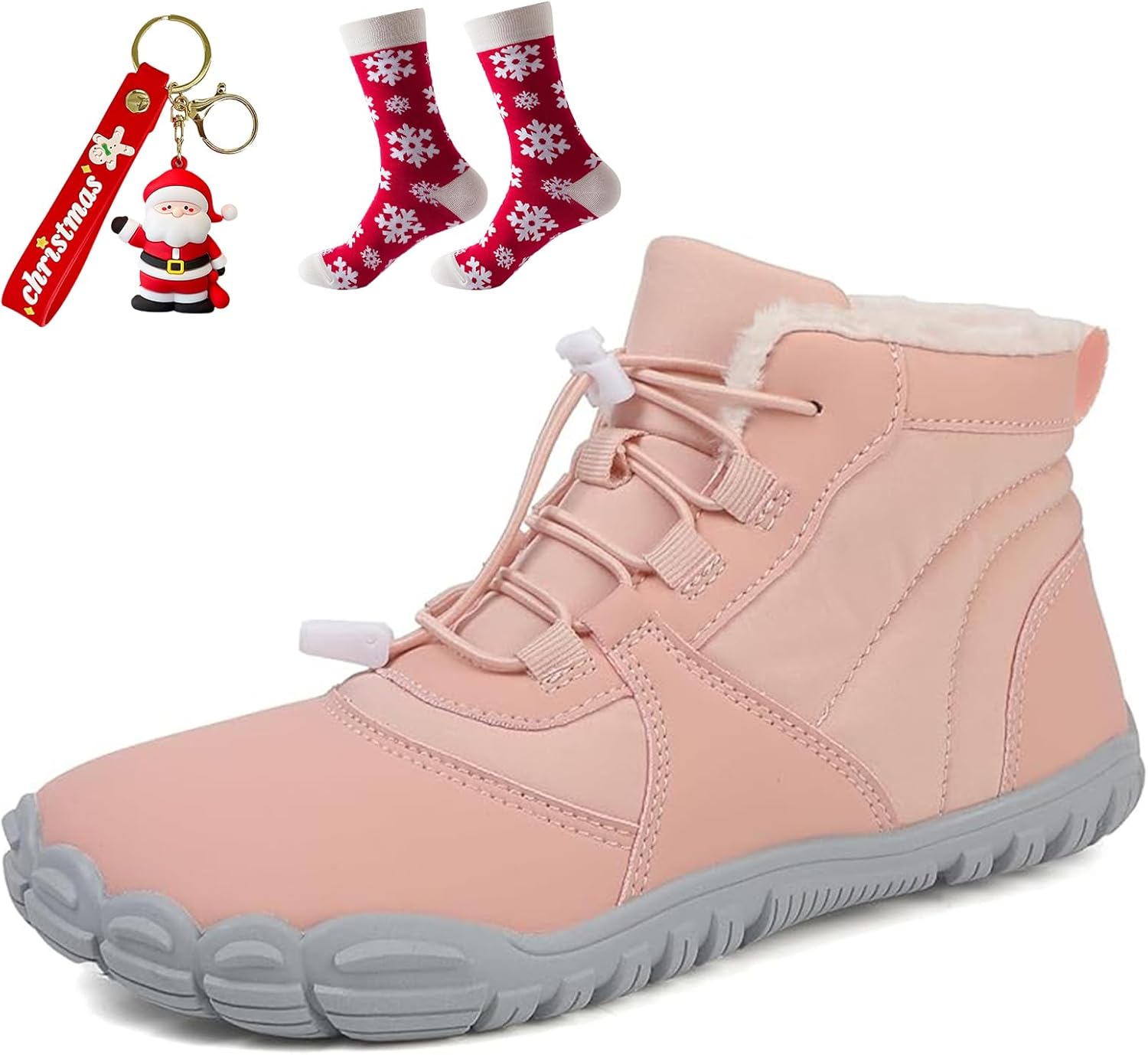 

Зимняя обувь Giltpeak для женщин, босоножки, удобные зимние женские босоножки, водонепроницаемые ботинки с широкой носочной частью, розовый