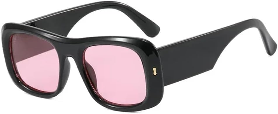 

Крупные солнцезащитные очки с градиентным переходом цвета, защитой от УФ-излучения UV400, заклепками, легкие, подходят для женщин и мужчин, для путешествий на открытом воздухе и вождения UYPTK, Black Pink