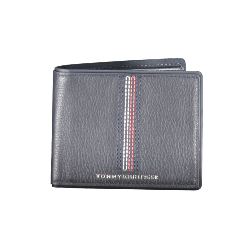 

Синий кожаный кошелек Tommy Hilfiger