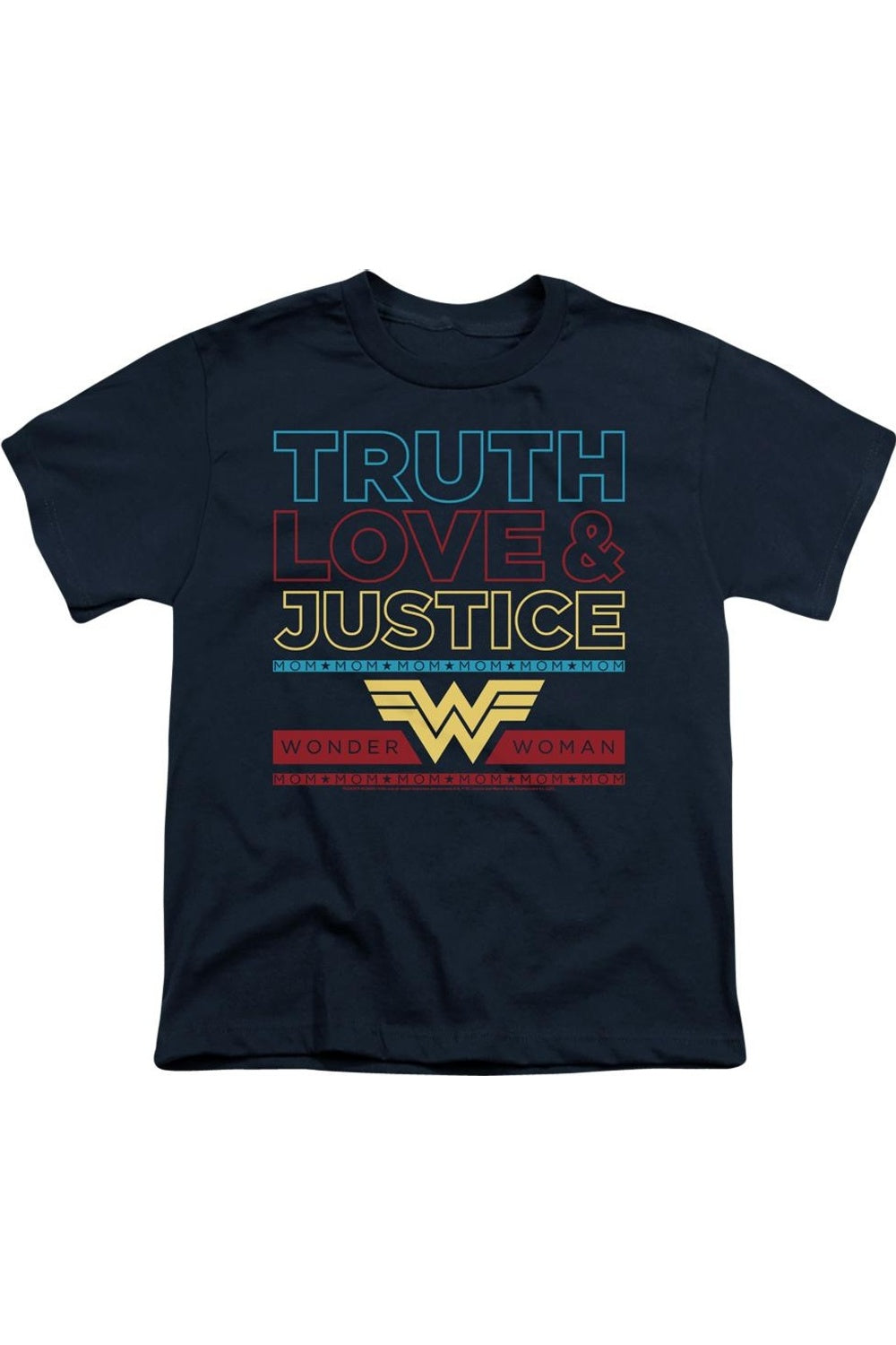 

Футболка с коротким рукавом для детей Wonder Woman 84 "Правда, Любовь, Справедливость" Gildan, темно-синий