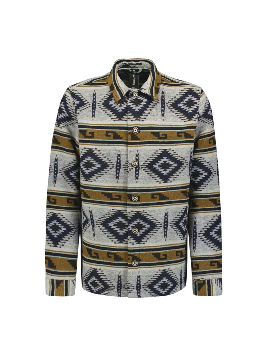 

Повседневная рубашка No Excess Regular fit Button Up Shirt, темно-бежевый