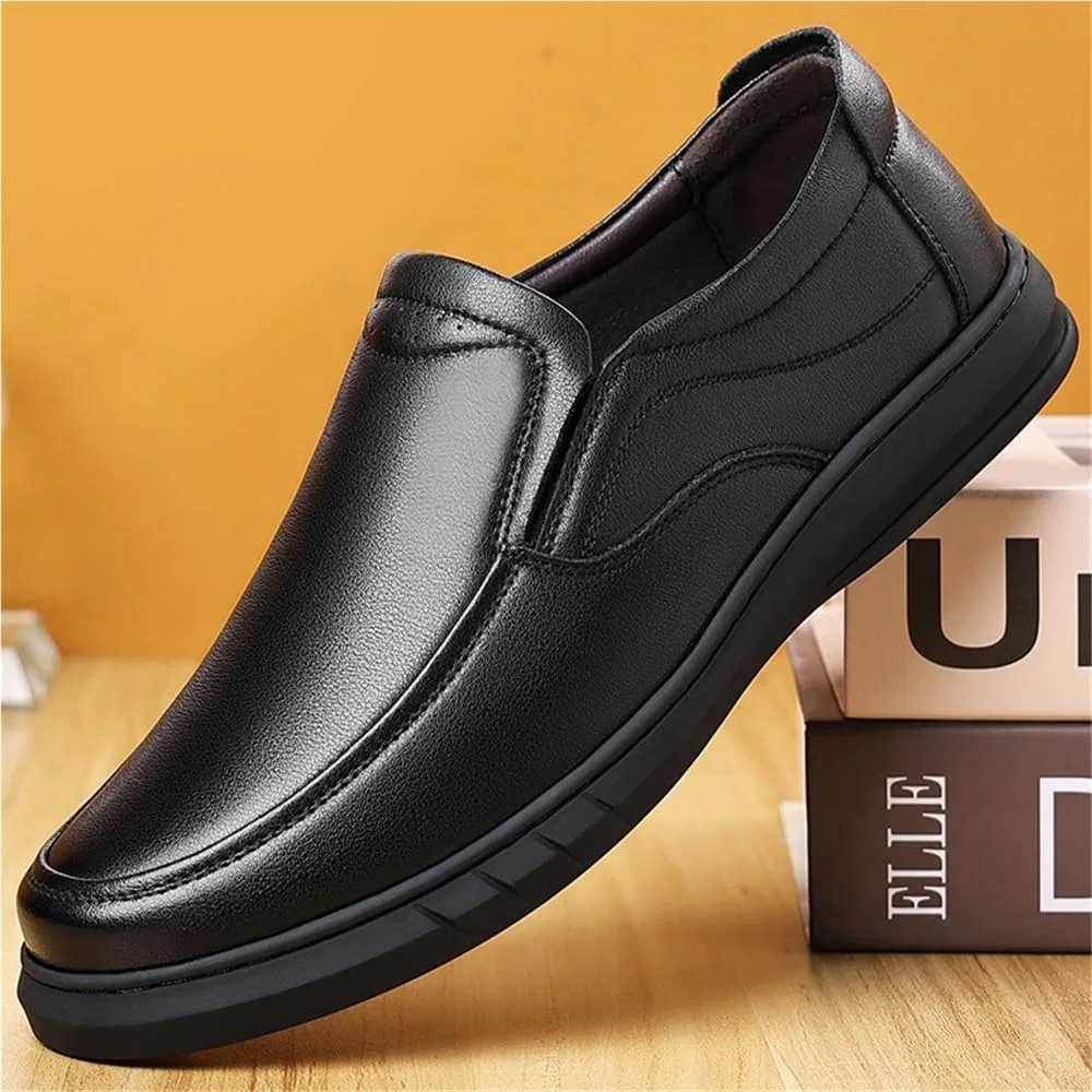 Мокасины кожаные Modern Classic Shoes, черный — фото 2