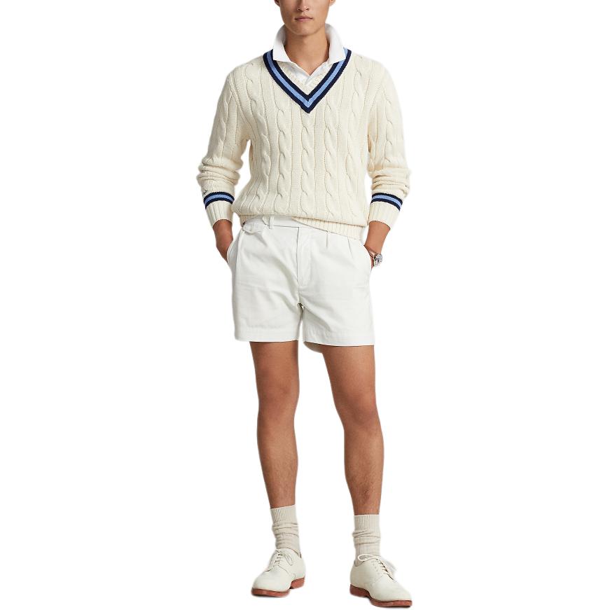 Polo Ralph Lauren SS24 Вязаный свитер мужской кремовый — фото 4