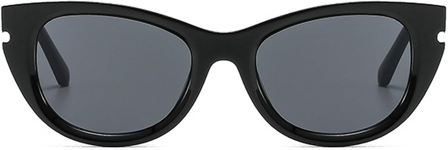 

Солнцезащитные очки «кошачий глаз» для женщин и мужчин, ретро-очки «кошачий глаз», защита от УФ-излучения UV400, винтажные очки для активного отдыха и путешествий mincl, Black