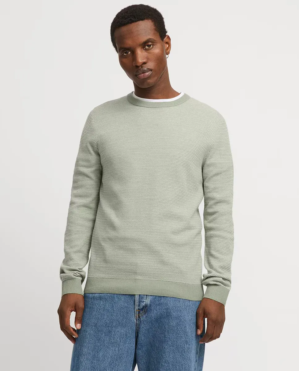 

Мужской однотонный трикотажный свитер с длинными рукавами Jack & Jones, зеленый