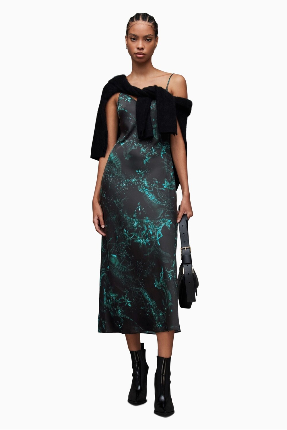 

Платье Allsaints Melody с зигзагом All Saints, зеленый