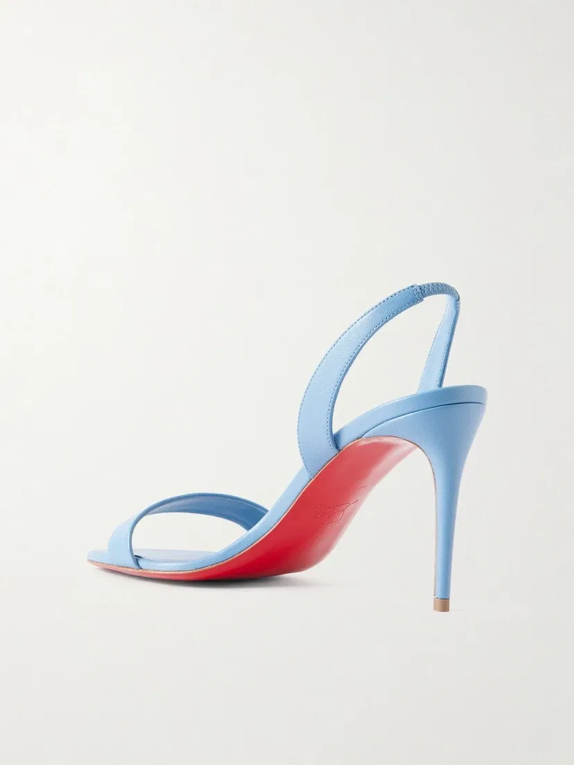 O Marilyn 85 кожаные сандалии Christian Louboutin, голубой — фото 3