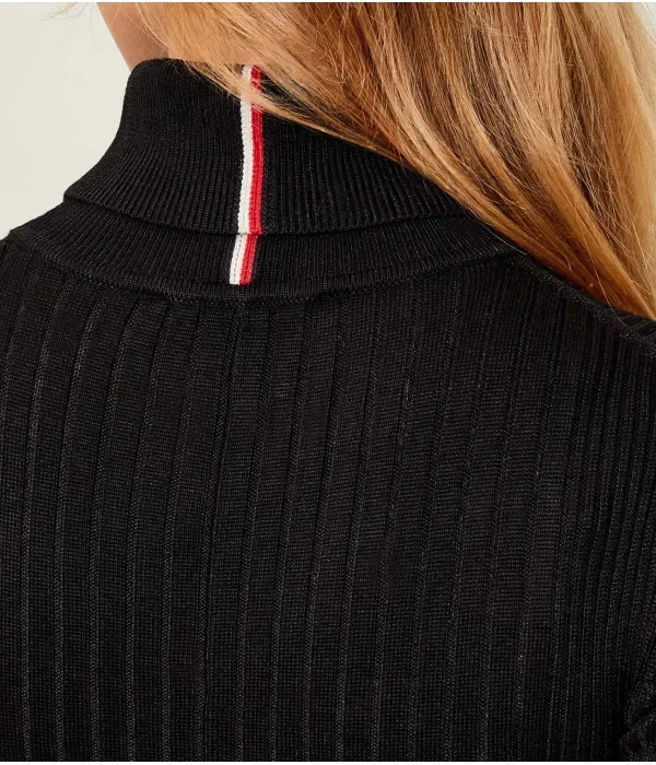 Платье в рубчик Roll-nk Tommy Hilfiger, черный — фото 4