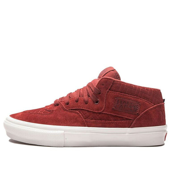

Кроссовки skate half cab mid-top sneakers red Vans, красный