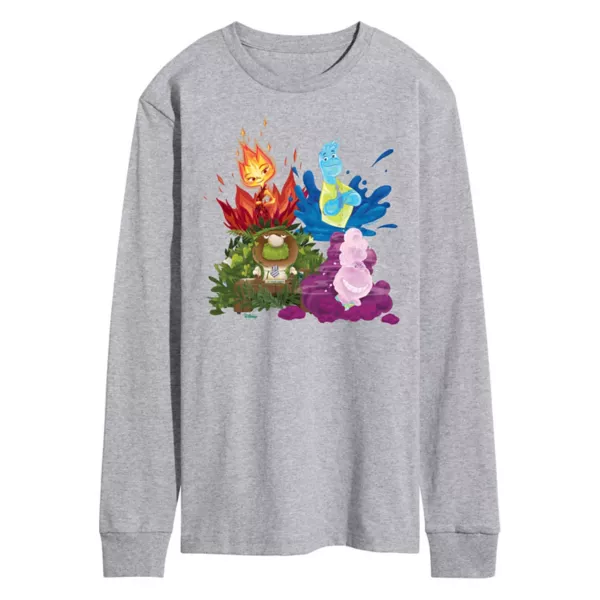 

Мужская толстовка Elemental с длинным рукавом Disney, серый