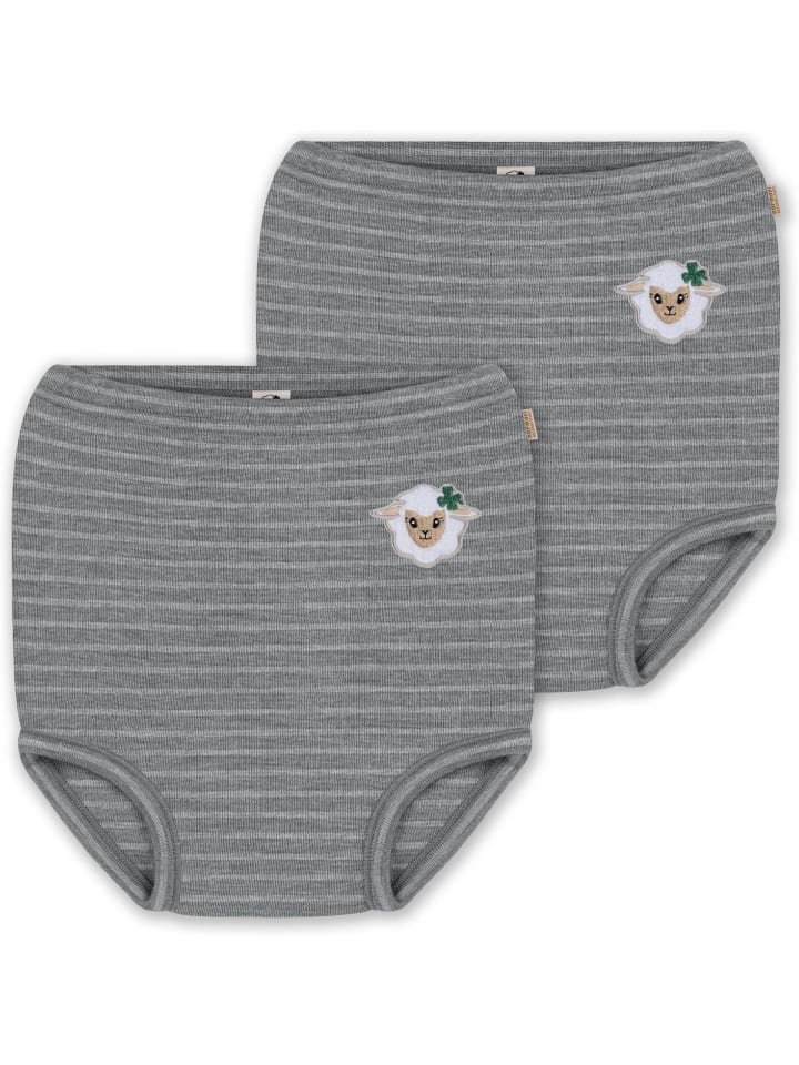 

Normani Outdoor Sports Комплект из 2 подгузников-трусиков из шерсти мериноса Tokoroa в серую полоску