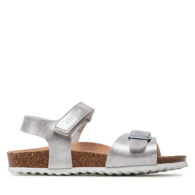 

Сандалии Geox J Adriel Girl J028MC000BJC1007 S Silver, серебро