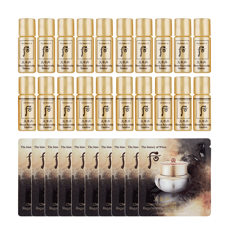 Набор пробников heavenly essence dan water lotion weather dan eye cream стабилизирующий подтягивающий The History Of Whoo, Tianlv Dan Water & Lotion Set, Weather Dan Eye Cream 30 Set — фото 3