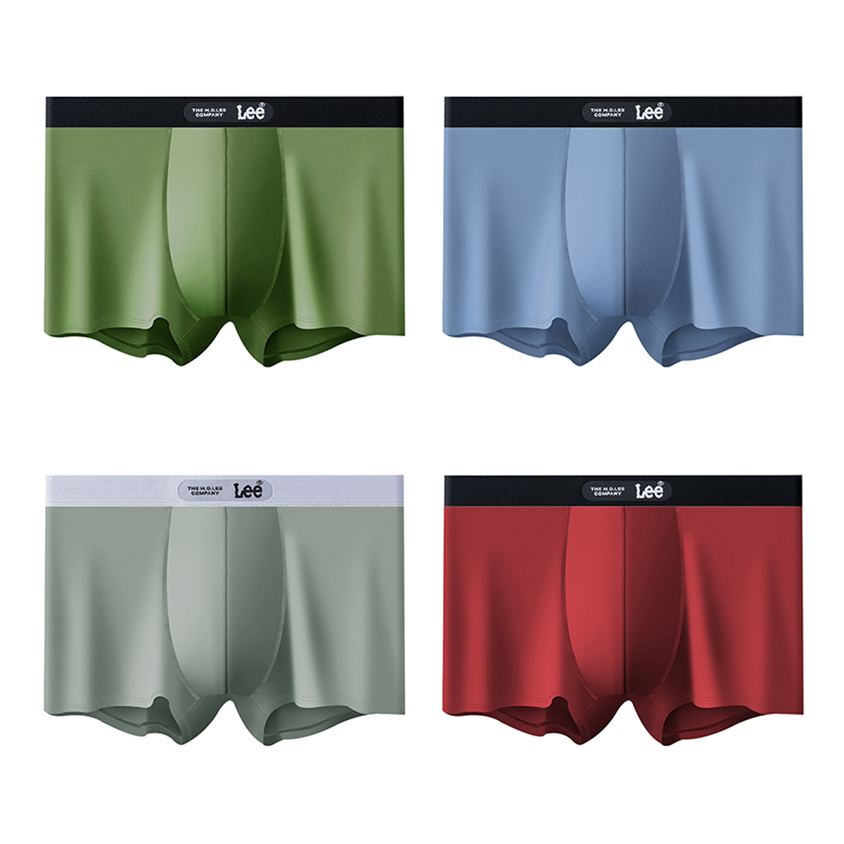 

Трусы мужские 4 штуки подарочный набор Lee, зеленый
