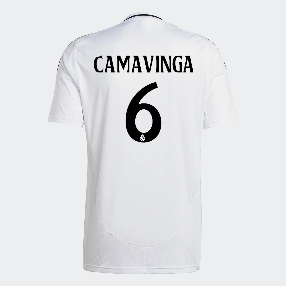 

Мужская домашняя футболка Real Madrid CF 2024-2025 Camavinga 6 Adidas, белый