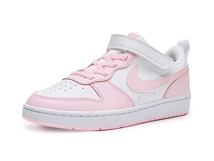 Кроссовки Nike Kids Court Borough Low Recraft, White/Pink Foam — фото 2