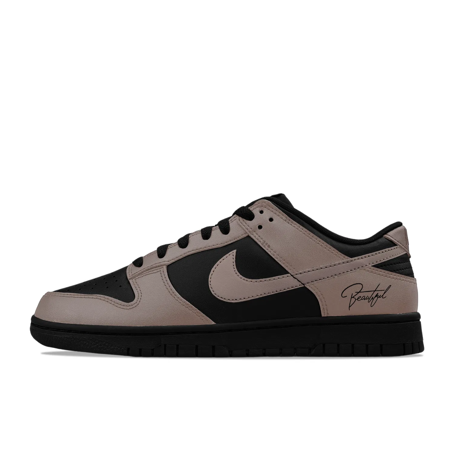Кроссовки кожаные Nike Dunk Low Black Brown — фото 3