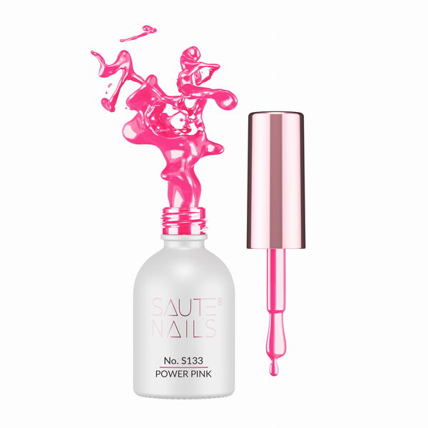 

Гибридный лак для ногтей s133 power pink, 8 мл Saute Nails, цвет s133 power pink