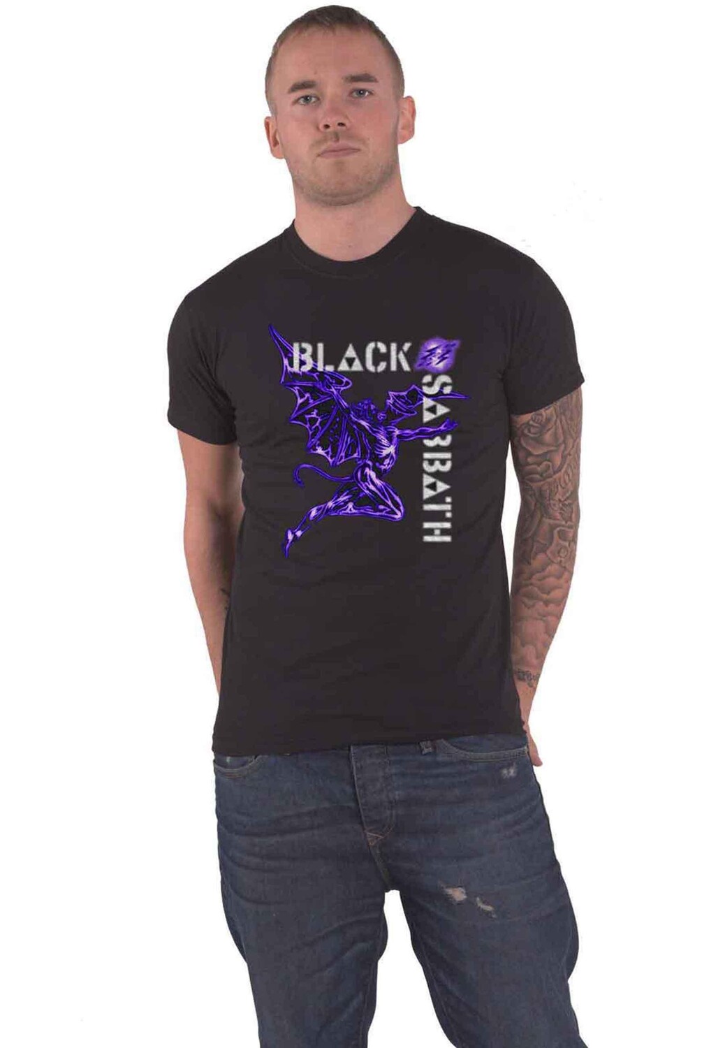 

Ретро футболка Генри Black Sabbath, черный