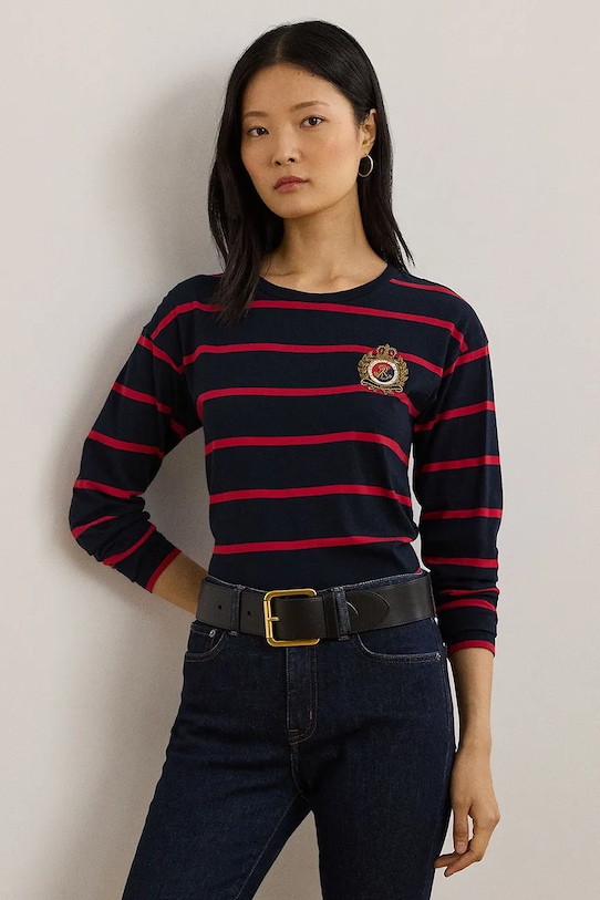 

Лонгслив Lauren Ralph Lauren, темно-синий