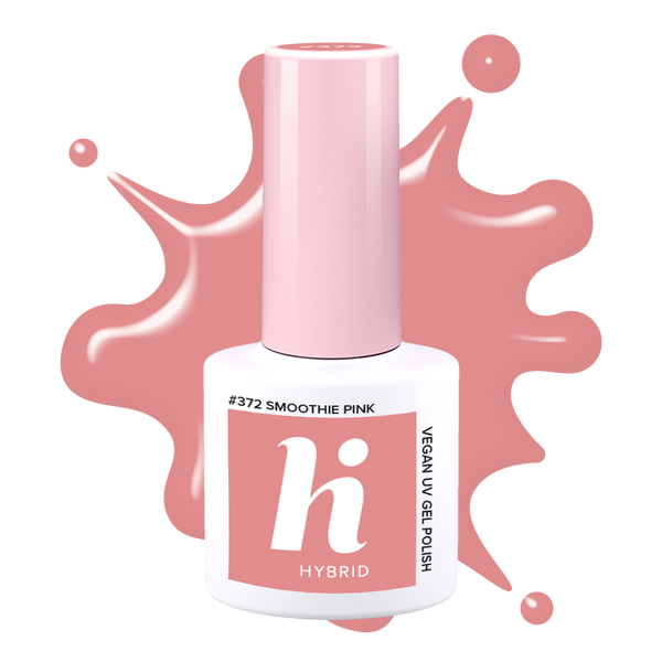 

Гибридный лак для ногтей 372 смузи розовый, 5 мл Hi Hybrid, цвет 372 smoothie pink