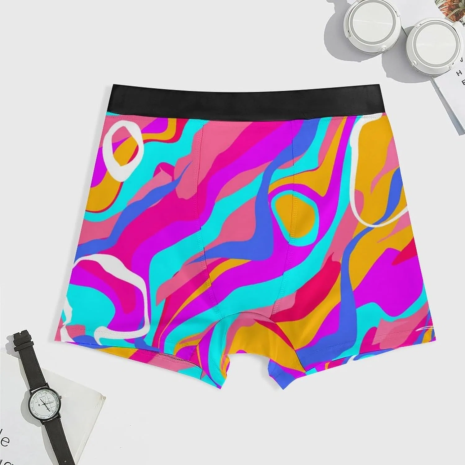 Боксеры, цветные, Boxer Briefs, Colorful-1 — фото 3