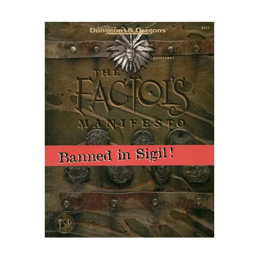 

Factol's Manifesto, Planescape, мягкая обложка