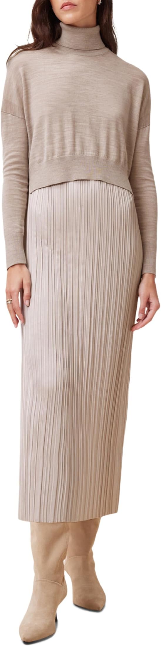 

Платье AllSaints Vittoria Dress, цвет Fawn Brown