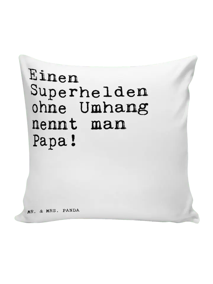 

Подушка Mr & Mrs Panda 40x40 Einen Superhelden, белый