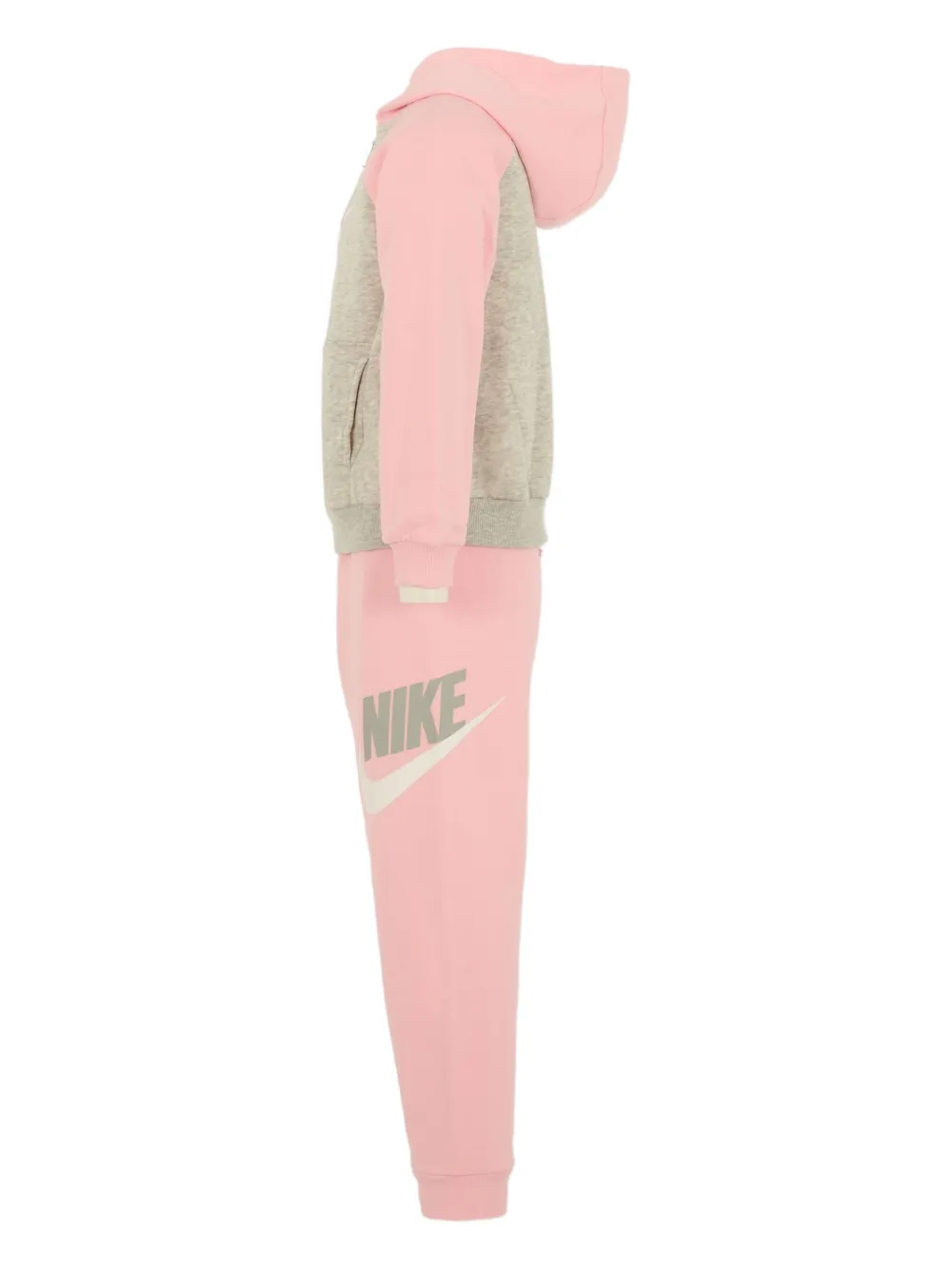Спортивный костюм с капюшоном и логотипом Nike Kids, розовый — фото 4