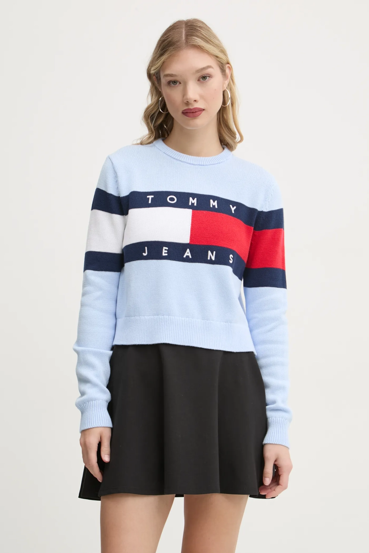 

Хлопковый свитер Tommy Jeans, синий
