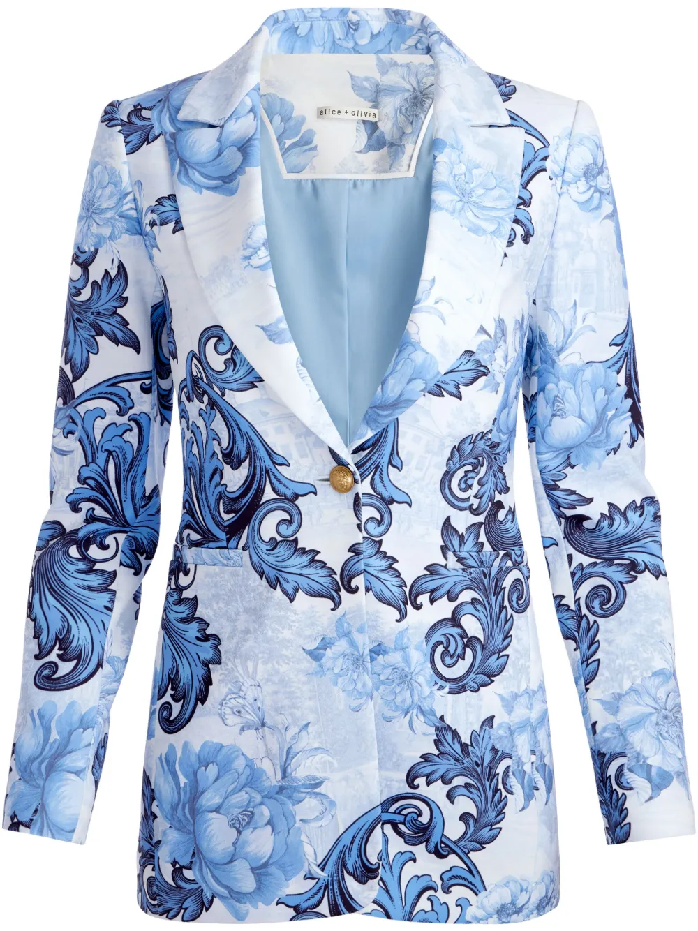 

Блейзер Бринн Alice + Olivia, синий