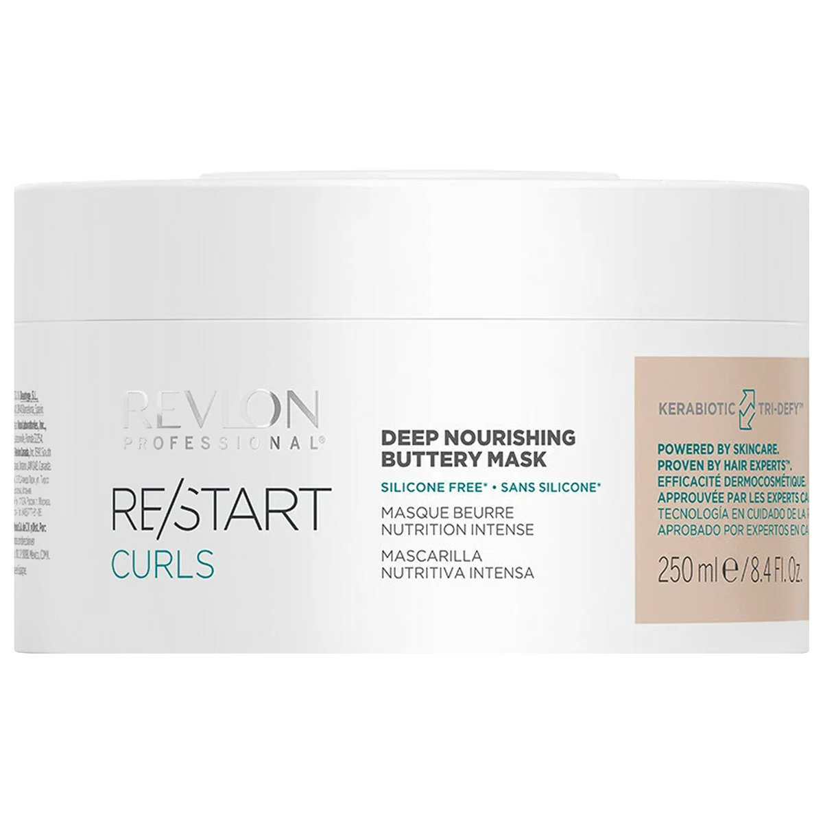 

Revlon, Restart Curls Nourishing, Питательная маска для вьющихся волос, волн и локонов, подчеркивает локоны, 250мл