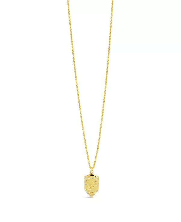 

Ожерелье с подвеской «Beam Me Up» из кубического циркония Sterling Forever, gold