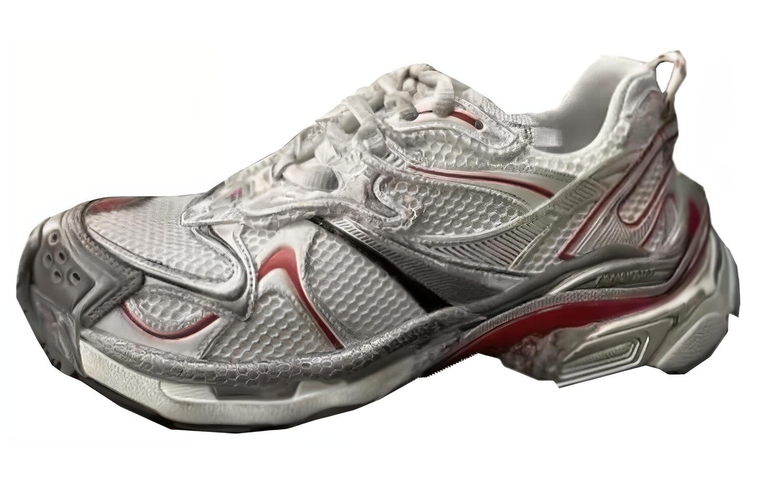 Кроссовки мужские Balenciaga Runner массивные, серебряный — фото 3