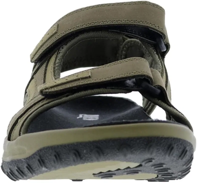 Сандалии спортивные кожаные Drew Shoe, оливковый — фото 3