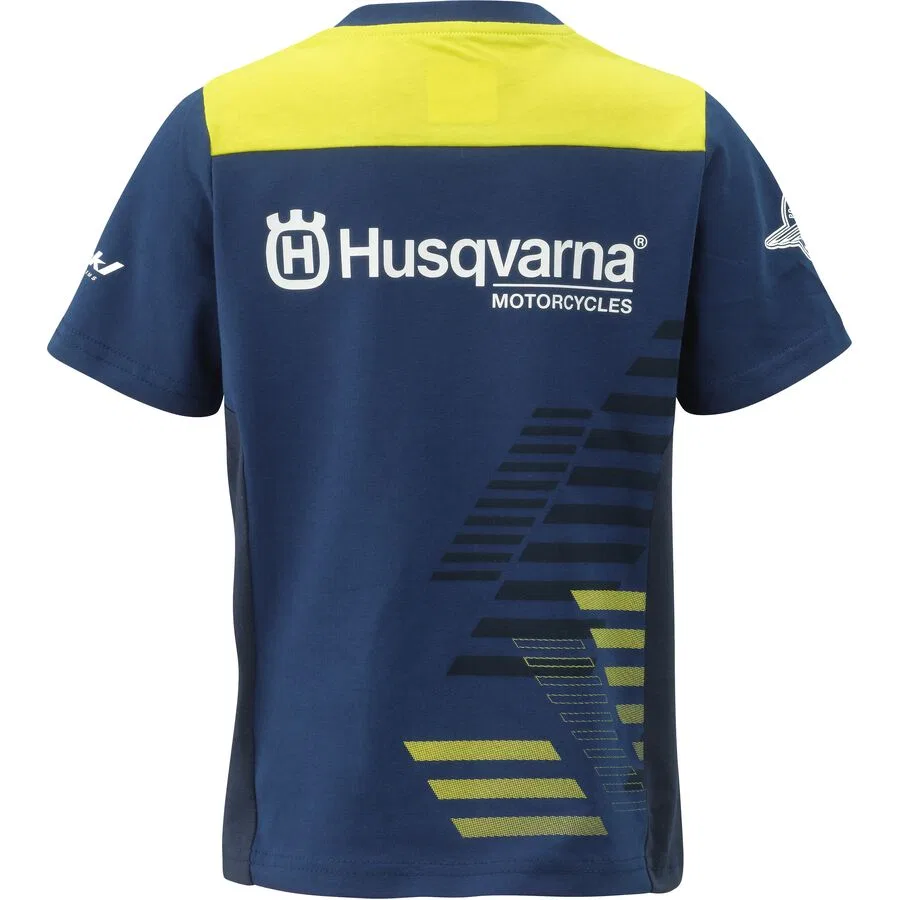 Футболка молодежной команды 2024 года Husqvarna Apparel, Blue/Yellow — фото 2
