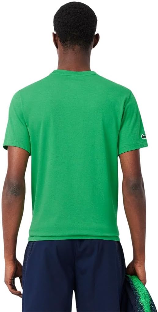 Мужская футболка Lacoste Sport Tennis X Daniil Medvedev, Bright Green — фото 3