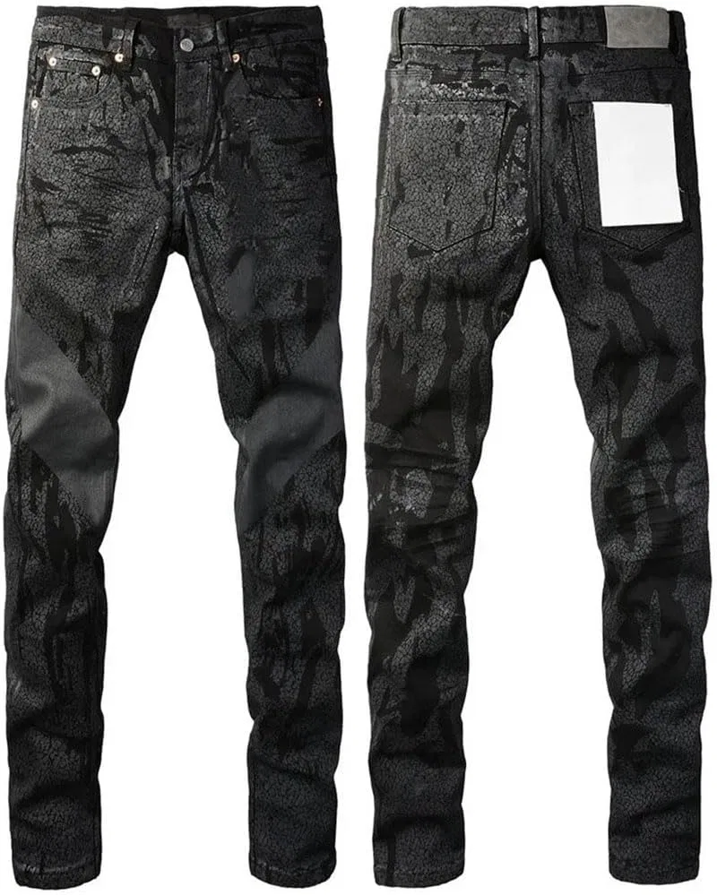 Джинсы скинни рваные, Men's Distressed, 9026