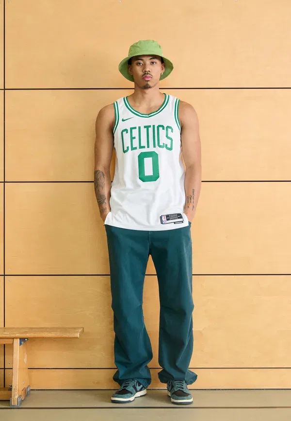 Футболка Boston Celtics Jayson Tatum Club Wear Nike Performance, белый — фото 2
