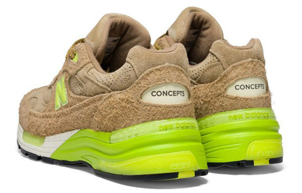 Концепты кроссовок x 992 сделано в сша New Balance, желтый — фото 4