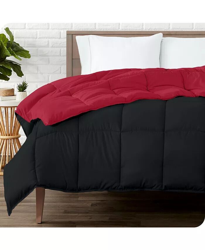

Двустороннее пуховое альтернативное одеяло Twin/Twin XL Bare Home, красный